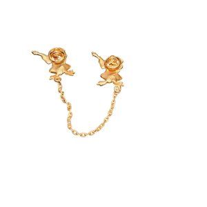 vintage Frog playing violin pins gold tone